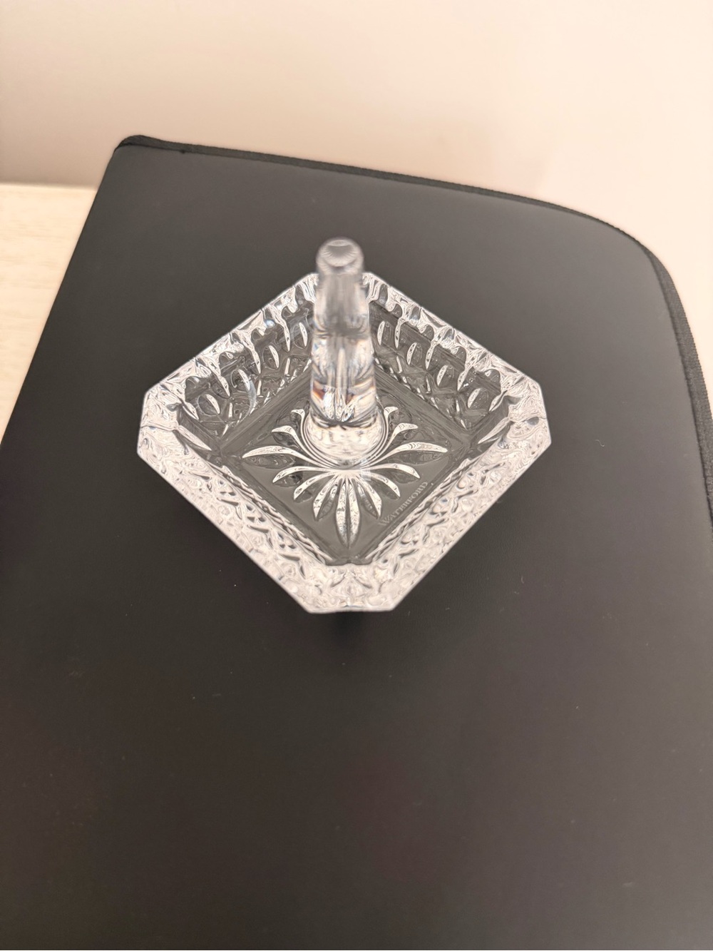 Waterford Crystal Ring Holder Jewelry Dish Trinket Tray Vanity Organizer